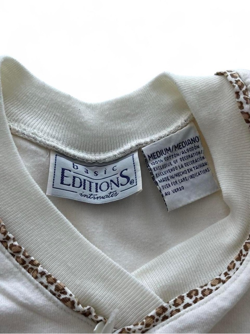 Basic Editions Intimates Teddy PJ’s - Picture 3 of 4